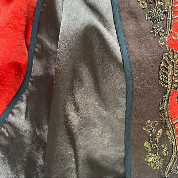 Chicos heritage beaded red jacket.  Size 2 ( Medium) - Picture 9 of 12